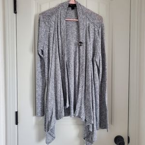 Women's Asymmetrical Open Front Cardigan- Large